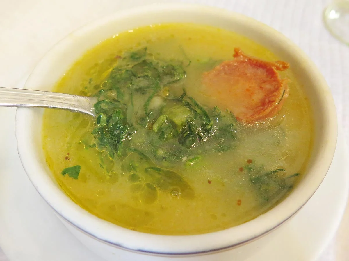 Clube de Fado signature dishes Caldo Verde
Braised Octopus
Sea Bass